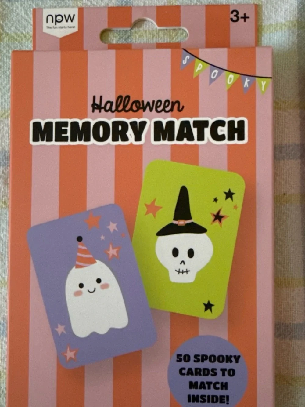 npw Halloween Memory Match Game - Pink & Purple